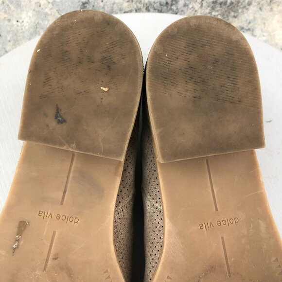 Dolce Vita Women's Size 8 Tivon Taupe Brown Suede Block Heel Ankle Booties Boots - Picture 12 of 16